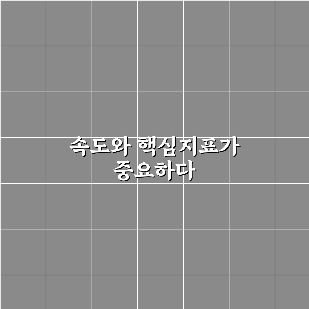 속도 개선과 Core Web Vitals 분석 가이드 5가지 체크포인트