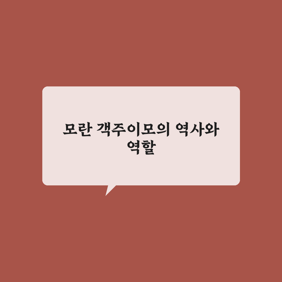 모란 객주이모 정보와 방문 팁 공유하기