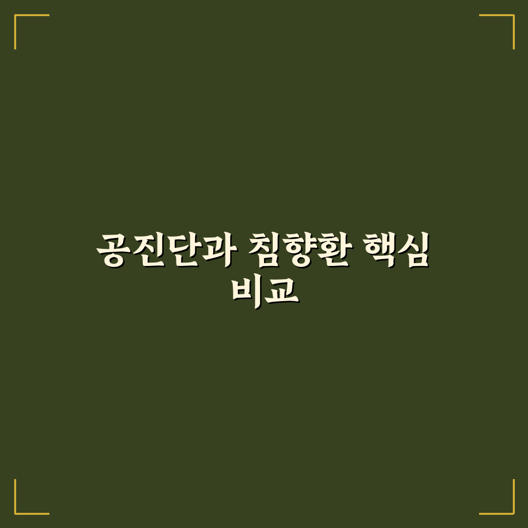 공진단 침향환 차이점 쉽게 알려드려요 꿀팁 정리