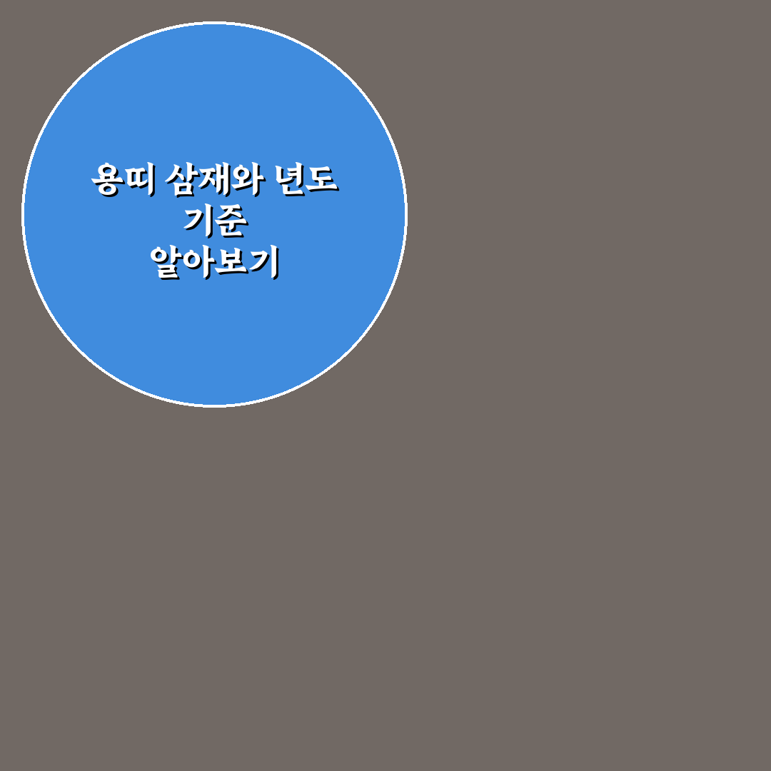 용띠 삼재 년도와 의미 쉽게 알려드려요
