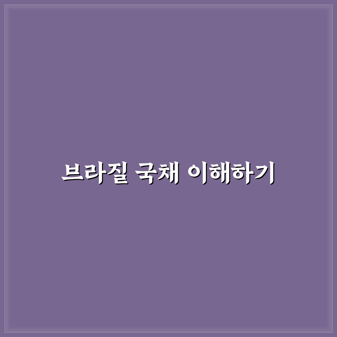브라질 국채 사는법 꿀팁과 단계별 안내
