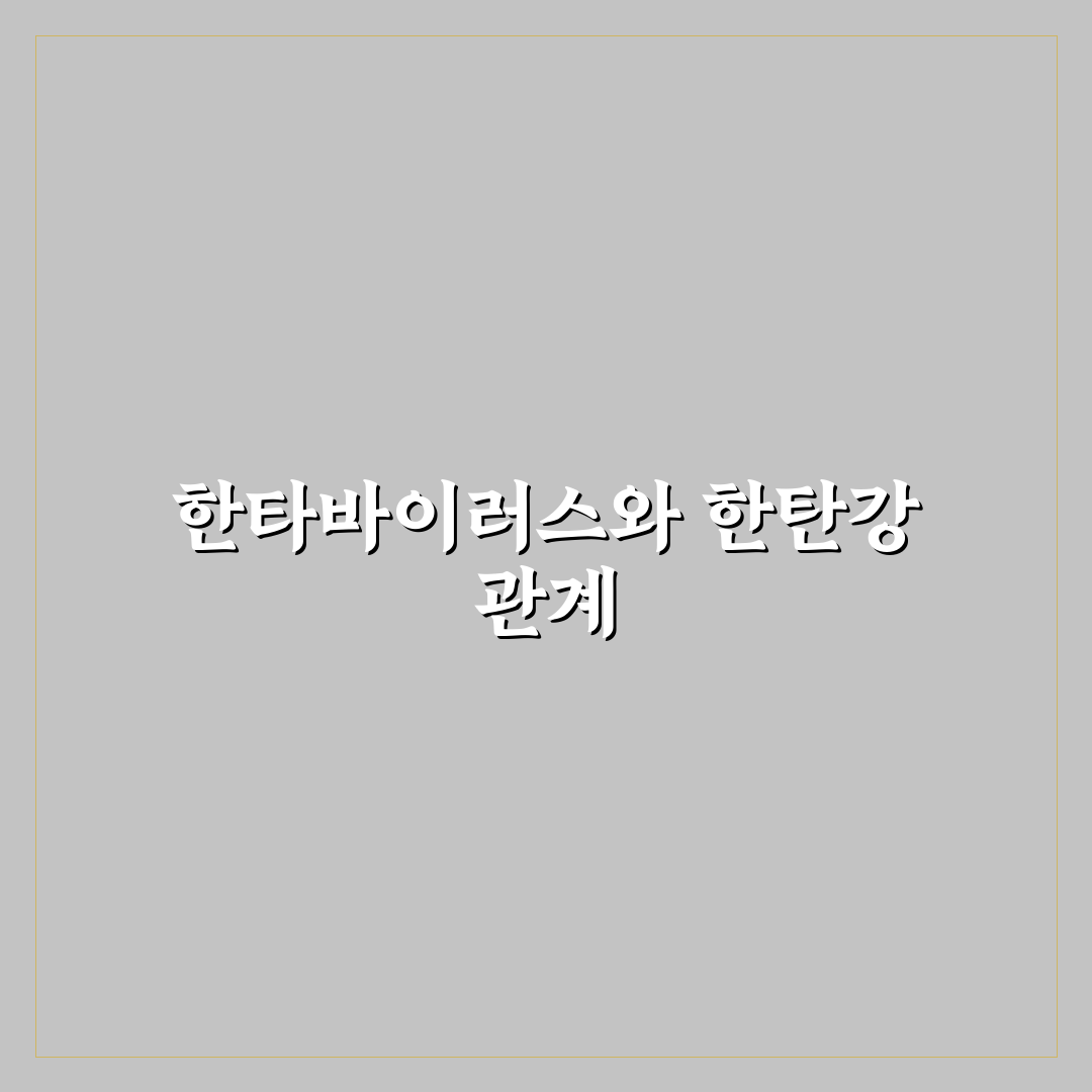 한타바이러스 한탄강 발생 원인과 예방 꿀팁 공유