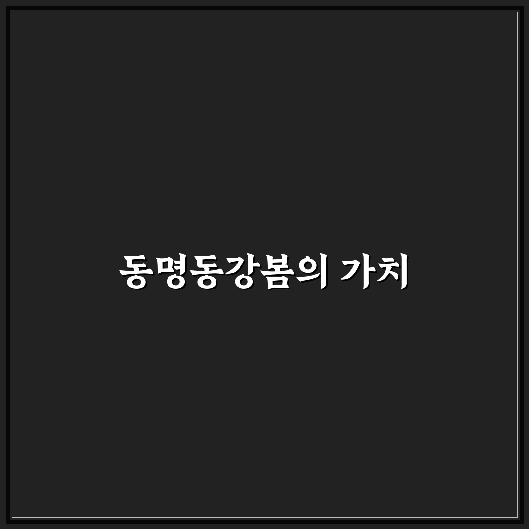 동명동강봄 추천 여행지와 즐길 거리 정리